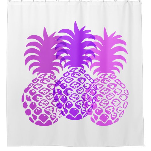 Rideaux De Douche Momona Pineapple Hawaiian Tropical (Devant)