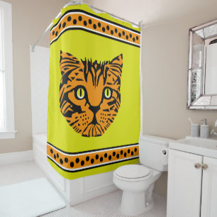 Rideaux De Douche Mon visage de bébé de tigre géant