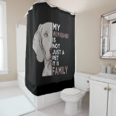 Rideaux De Douche Mon Weimaraner est la famille (En situation)