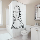 Rideaux De Douche Mona Lisa En Mots (En situation)