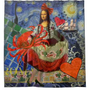 Rideaux De Douche Mona Lisa Fun Zodiaque Fantaisiste