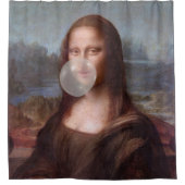 Rideaux De Douche Mona Lisa souffle de bulle grise gomme (Devant)