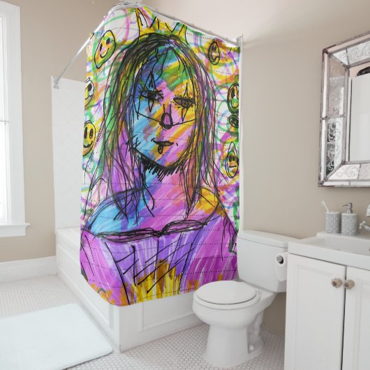 Rideaux De Douche Mona Pop (En situation)