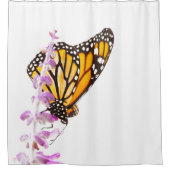 Rideaux De Douche Monarque perché sur la lavande (Devant)