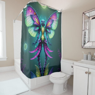 Rideaux De Douche Mondes Enchantés de Imaginaire de fée lunaire