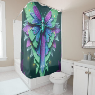 Rideaux De Douche Mondes Enchantés de Imaginaire de fée lunaire