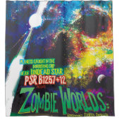 Rideaux De Douche Mondes Zombie Galaxie d'Halloween (Devant)