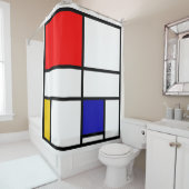 Rideaux De Douche Mondrian 3 (En situation)