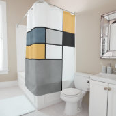 Rideaux De Douche Mondrian inspiré (En situation)