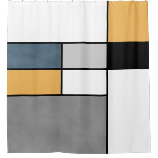 Rideaux De Douche Mondrian inspiré (Devant)