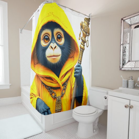 Rideaux De Douche Monkey (En situation)