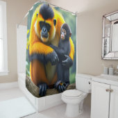 Rideaux De Douche Monkeys (En situation)