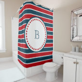 Rideaux De Douche Monogram design (En situation)