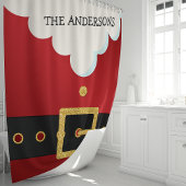 Rideaux De Douche Monogramme de Noël de père Noël