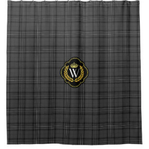Rideaux De Douche Monogramme "de plaid magique"