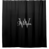 Rideaux De Douche Monogramme initial personnalisé (Devant)