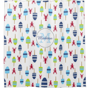 Rideaux De Douche Monogramme Maison de plage de Buoy