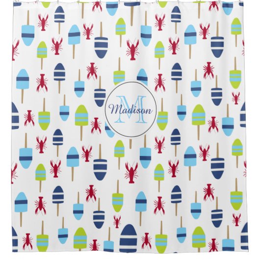 Rideaux De Douche Monogramme Maison de plage de Buoy (Devant)