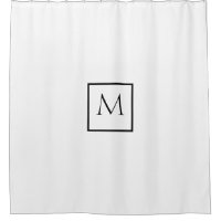 Monogramme rectangulaire minimaliste monochrome