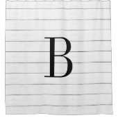 Rideaux De Douche Monogramme Rustique Faux Wood Shiplap | Agritouris (Devant)