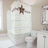 Rideaux De Douche Monographie de l'étoile rouillée et des baies (En situation)