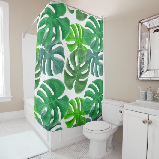 Rideaux De Douche Monstera (En situation)