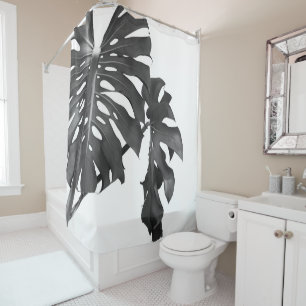 Rideaux De Douche Monstera Beauté #3 #tropical #wall #art