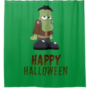 Rideaux De Douche Monstre de Joyeux Halloween