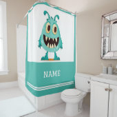 Rideaux De Douche Monstre/Dessin/alien (En situation)