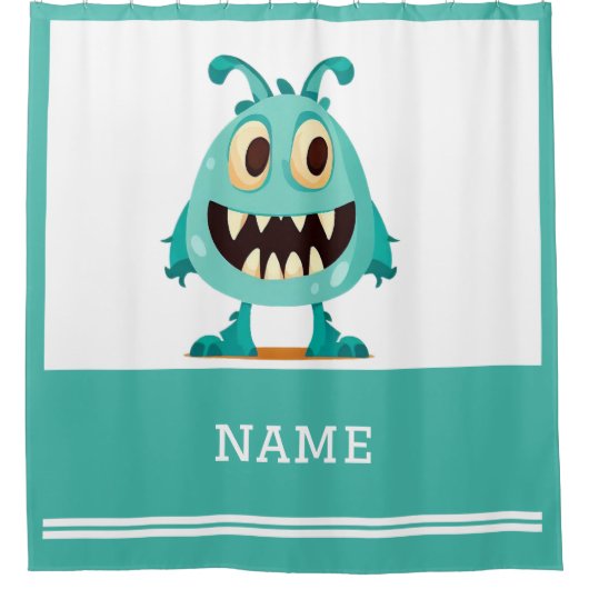 Rideaux De Douche Monstre/Dessin/alien (Devant)