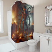 Rideaux De Douche Monstre d'horreur (En situation)