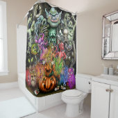 Rideaux De Douche Monstres d'Halloween (En situation)