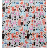 Rideaux De Douche Monstres funky (Devant)