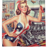 Rideaux De Douche Montage mécanique vintage (Devant)