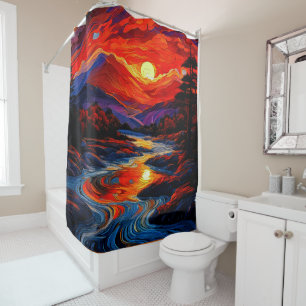 Rideaux De Douche Montagnes des Appalaches 004
