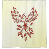 Rideaux De Douche Montées rouges de Phoenix (Devant)