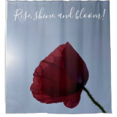 Rideaux De Douche Monter, briller, fleur, pavot rouge (Devant)