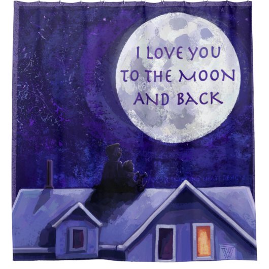 Rideaux De Douche Montre Lune (Devant)