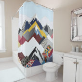 Rideaux De Douche Monts Snowcap (En situation)
