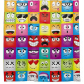 Rideaux De Douche Moods and Emoticons (Devant)