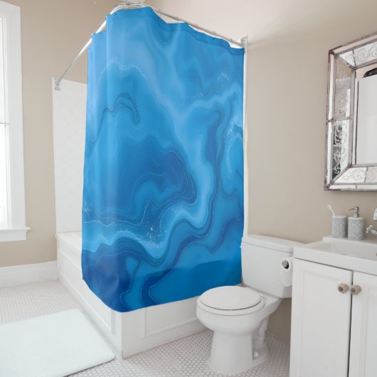 Rideaux De Douche Moonstone Blue (En situation)