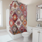 Rideaux De Douche Moquette persane design original, texture tribale. (En situation)