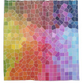 Rideaux De Douche Morceaux de couleur (Devant)