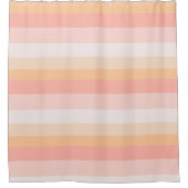 Rideaux De Douche Morning Dew rayures rose et jaune (Devant)