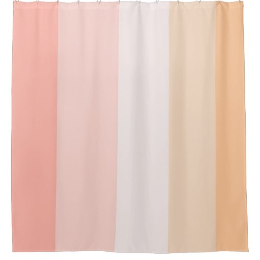 Rideaux De Douche Morning Dew rayures rose et jaune (Devant)