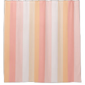 Rideaux De Douche Morning Dew rayures rose et jaune (Devant)
