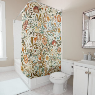 Rideaux De Douche Morris Acanthus Floral Crewel Motif de broderie