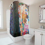Rideaux De Douche Mort et vie, Gustav Klimt<br><div class="desc">Gustav Klimt (14 juillet 1862 - 6 février 1918) était un peintre symboliste autrichien et l'un des membres les plus importants du mouvement de sécession de Vienne. Klimt est réputé pour ses peintures, ses peintures murales, ses croquis et autres objets d'art. En plus de ses oeuvres figuratives, qui comprennent des...</div>