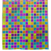 Rideaux De Douche Mosaïque de bijoux multicolores (Devant)