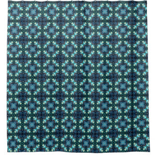 Rideaux De Douche Mosaïque Lanterne Saphir